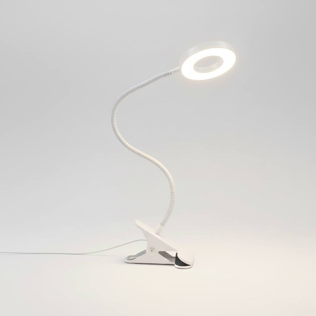 Flexible Gooseneck Clip-on Desk Lamp